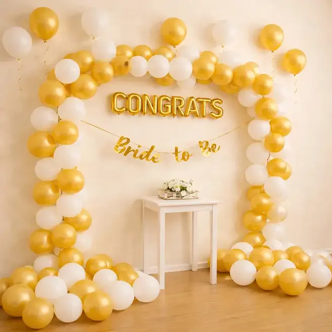 Bride To Be Balloon Decoration Setup