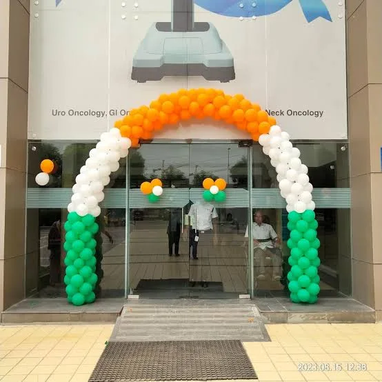 Tricolor Entrance Balloon Arch Big size Decoration for Independence Day & Republic Day